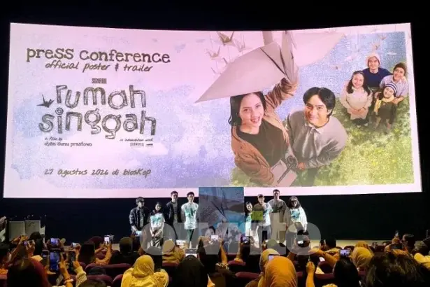 Film Rumah Singgah resmi meluncurkan official poster dan official trailer pada Jumat, 17 Juli 2026. (Foto: Owrite/Hilwa Urwatul Wutsqa).