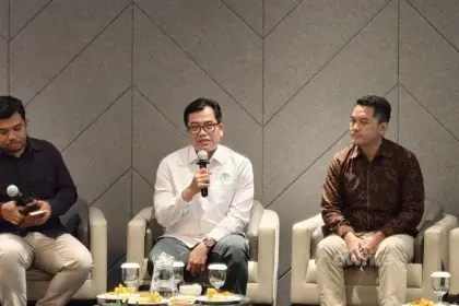 Pengurus Bidang Komunikasi GAPKI Mochamad Husni dalam acara diskusi di Kalimantan Tengah, 30 Juli 2026.