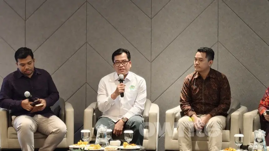 Pengurus Bidang Komunikasi GAPKI Mochamad Husni dalam acara diskusi di Kalimantan Tengah, 30 Juli 2026.