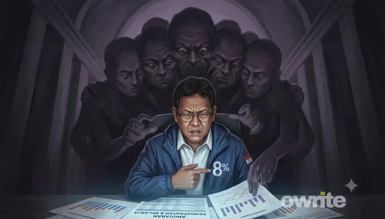 Ilustrasi Kabinet Bayangan mengawasi kerja pemerintah.