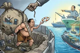 Ilustrasi jerat APBN dan potensi ekonomi maritim.