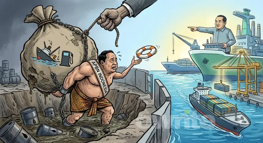 Ilustrasi jerat APBN dan potensi ekonomi maritim.