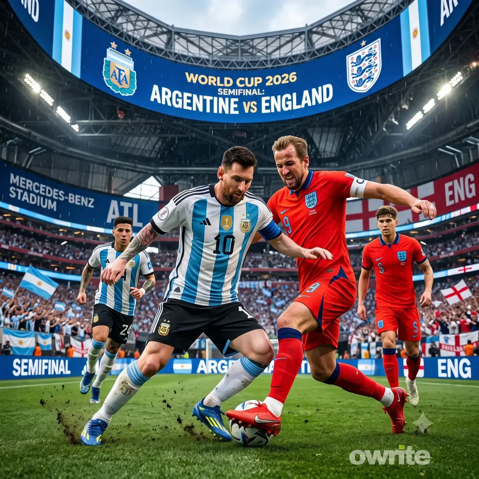 Lionel Messi vs Harry Kane dalam babak semifinal Piala Dunia 2026.