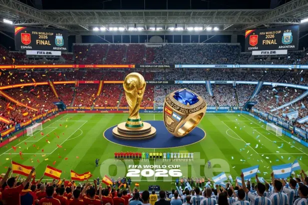 Ilustrasi babak final Piala Dunia 2026.