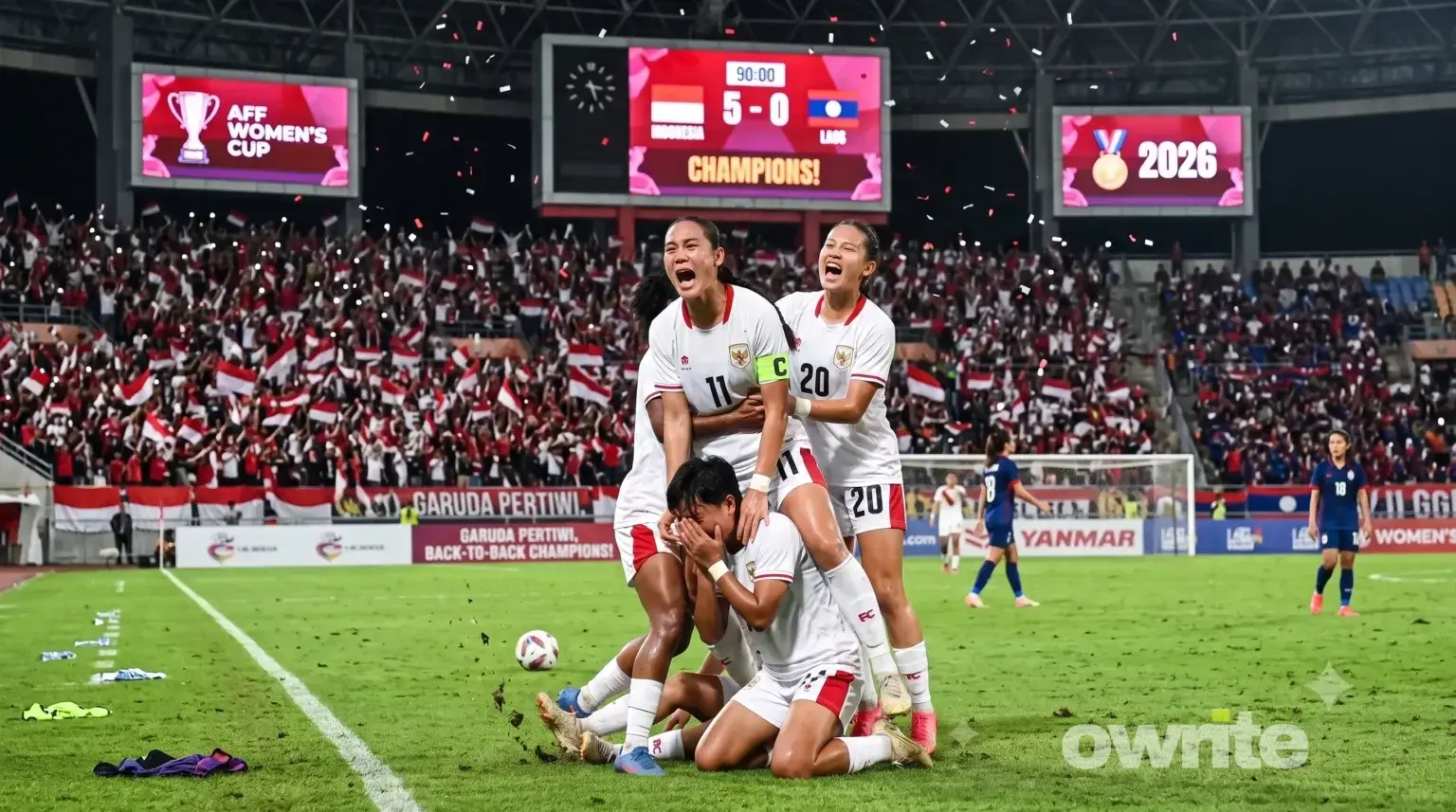 Ilustrasi kemenangan Timnas Putri Indonesia pada Piala AFF Wanita 2026.