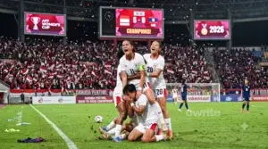 Ilustrasi kemenangan Timnas Putri Indonesia pada Piala AFF Wanita 2026.