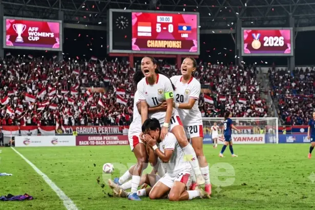 Ilustrasi kemenangan Timnas Putri Indonesia pada Piala AFF Wanita 2026.