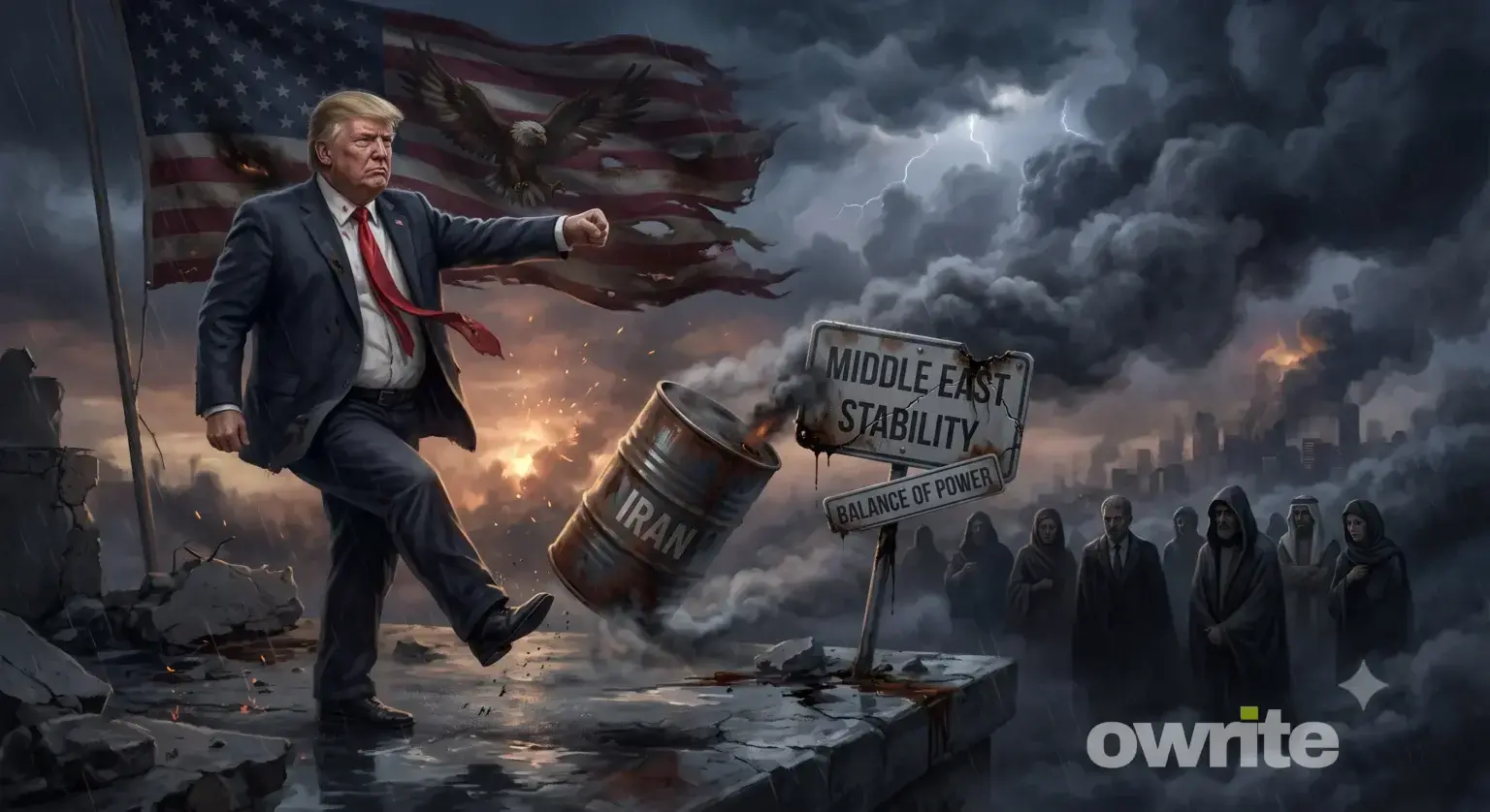 Ilustrasi Trump bakal serang Iran.