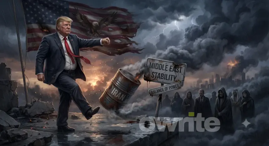 Ilustrasi Trump bakal serang Iran.