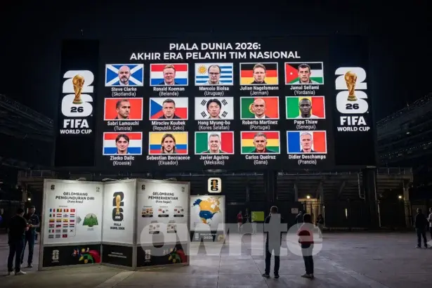 Para pelatih tim nasional sepak bola Piala Dunia 2026 yang tak lagi membesut skuad.