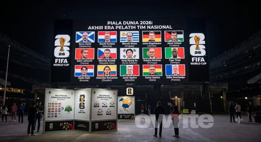 Para pelatih tim nasional sepak bola Piala Dunia 2026 yang tak lagi membesut skuad.