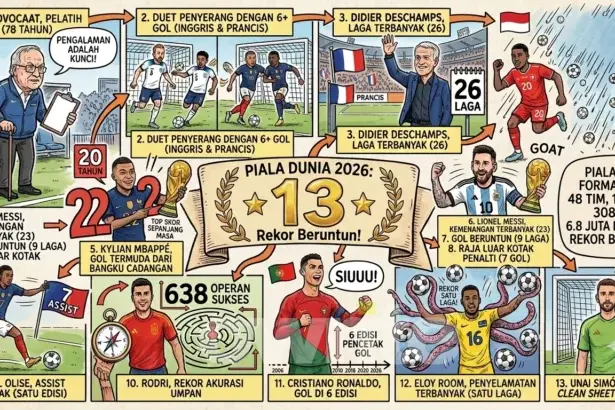 13 rekor Piala Dunia 2026.