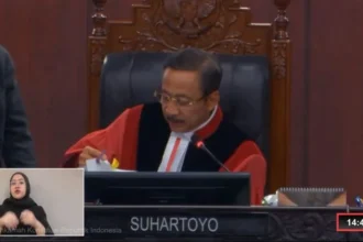 Ketua Mahkamah Konstitusi (MK) Suhartoyo. (Youtube MK).