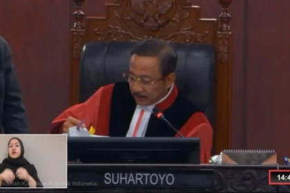 Ketua Mahkamah Konstitusi (MK) Suhartoyo. (Youtube MK).