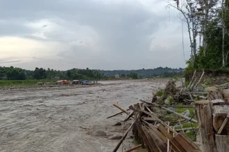 Banjir melanda Desa Sawang, Kabupaten Aceh Utara, Provinsi Aceh, Jumat, 24 Juli 2026, pukul 17.00 WIB.
