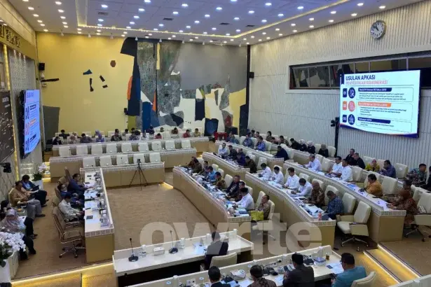 APKASI melakukan Rapat Dengar Pendapat dengan parlemen dan pemerintah di DPR, 30 Juli 2026.