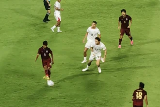 Timnas Indonesia menghadapi Kamboja