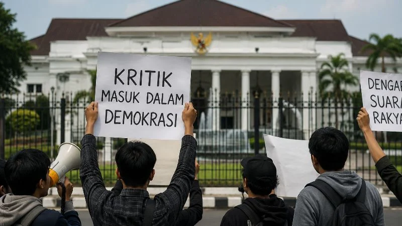 Ilustrasi kritik pemerintah.