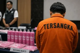 Ilustrasi tersangka dalam kasus tabung Whip Pink.