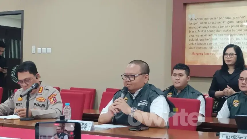 Kabagops Kortastipikor Polri Kombes Yusuf Afandi dalam konferensi pers, Senin, 20 Juli 2026.