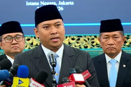 Kepala BGN Sudaryono usai dilantik Presiden Prabowo Subianto di Istana Kepresidenan.