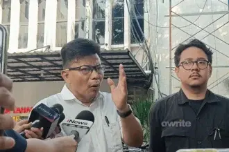 Pengacara Don Ritto, Handika Hanggowongso, di Polda Metro Jaya, 14 Juli 2026.