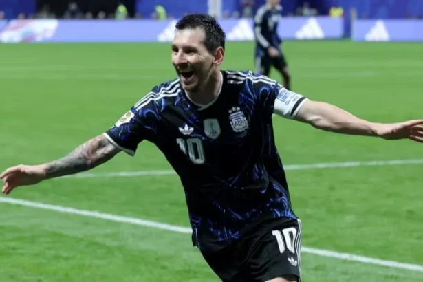Kapten Pemain Timnas Argentina Lionel Messi.