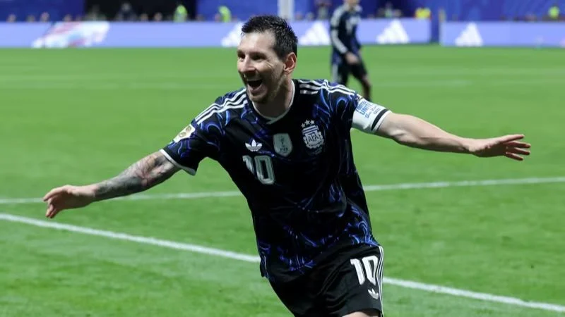 Kapten Pemain Timnas Argentina Lionel Messi.