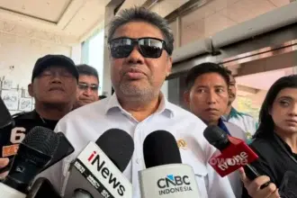 Penasihat Khusus Presiden Bidang Ketenagakerjaan dan Kesejahteraan Buruh Said Iqbal di Kantor Kemenko Keuangan (sumber: Owrite/Anisa Aulia)
