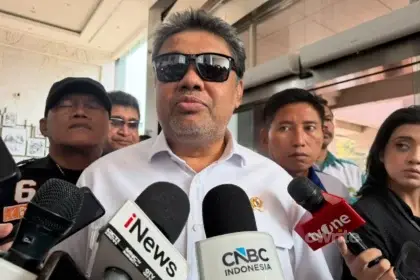 Penasihat Khusus Presiden Bidang Ketenagakerjaan dan Kesejahteraan Buruh Said Iqbal di Kantor Kemenko Keuangan (sumber: Owrite/Anisa Aulia)