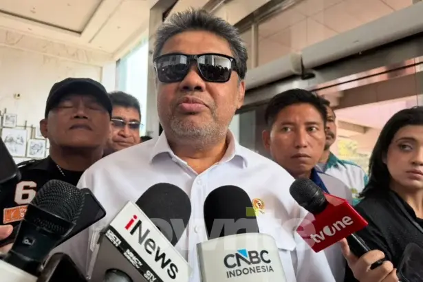 Penasihat Khusus Presiden Bidang Ketenagakerjaan dan Kesejahteraan Buruh Said Iqbal di Kantor Kemenko Keuangan (sumber: Owrite/Anisa Aulia)