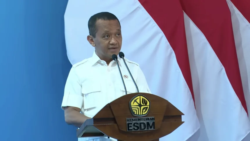 Menteri ESDM, Bahlil Lahadalia. (Sumber: Youtube Kementerian ESDM)