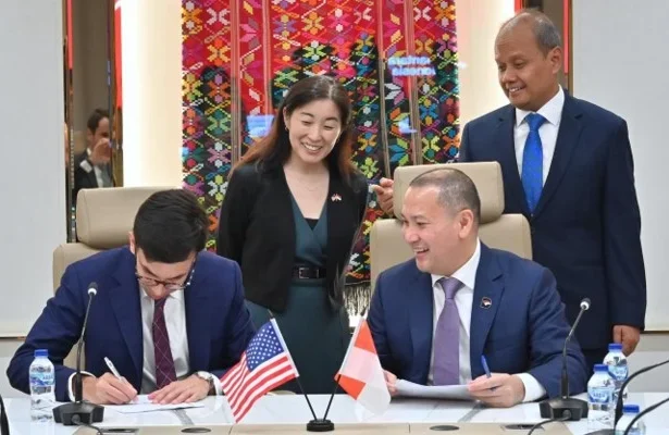 Latitude Energy, dan Danantara Indonesia menandatangani Nota Kesepahaman (MoU) Gasifikasi Batu Bara RI. (Sumber: Kedutaan Besar AS di Indonesia)