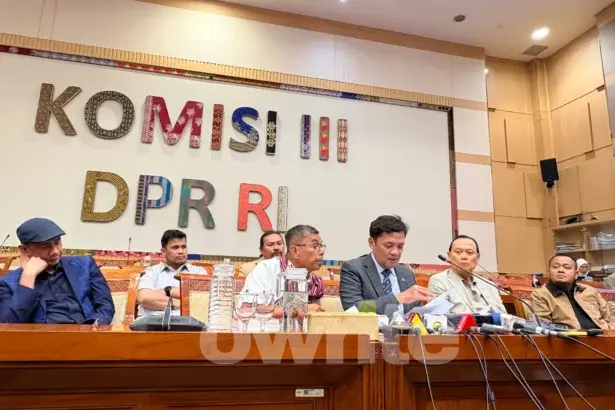 Ketua Komisi III DPR RI Habiburokhman membahas RUU Perampasan Aset. (Sumber: Owrite/Rika Pangesti)
