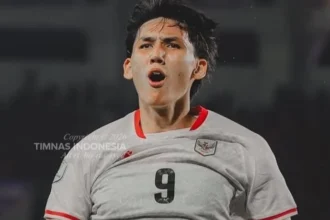 Penyerang muda Timnas Indonesia Mitchell Baker