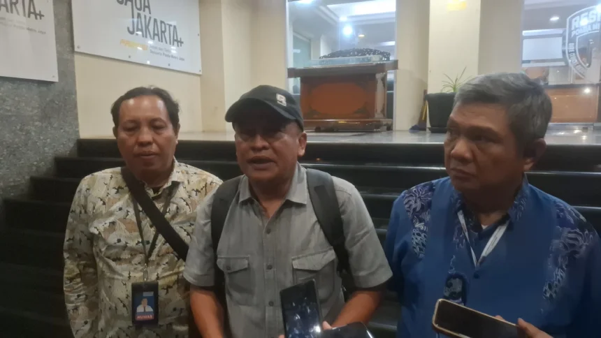 Ketua Bidang Pembelaan dan Pembinaan PWI Andrico Pasaribu di Polda Metro Jaya, Selasa, 28 Juli 2026.