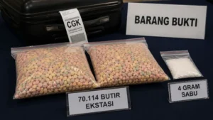Ilustrasi penyelundupan narkoba via Bandara Soetta.
