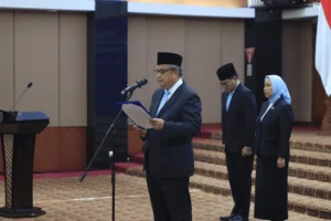 Gubernur Bank Indonesia Perry Warjiyo melantik 12 Pemimpin Satuan Kerja Bank Indonesia, 17 Juli 2026.