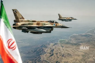 Ilustrasi pesawat militer Israel masuki wilayah Iran.