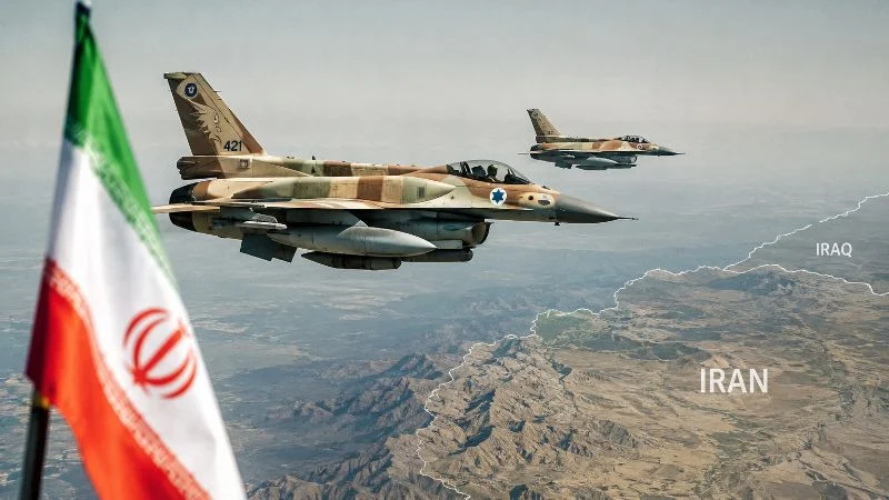 Ilustrasi pesawat militer Israel masuki wilayah Iran.
