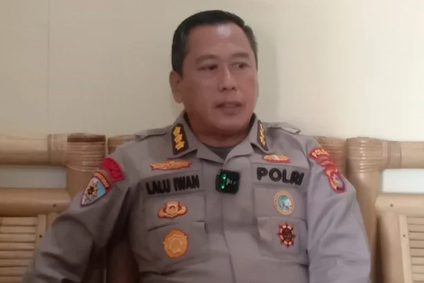 Lalu Muhammad Iwan Mahardan ketika menjabat sebagai Plh Kabid Humas Polda NTB, 2023.