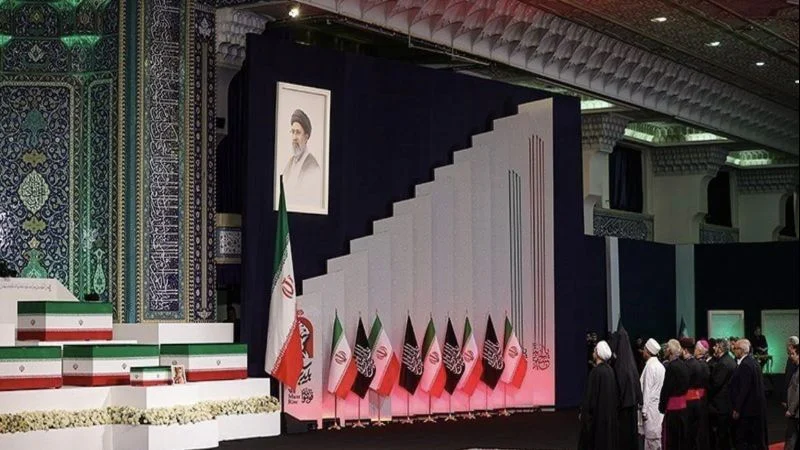Prosesi pemakaman mantan Pemimpin Tertinggi Iran Ali Khamenei. (Foto: WANA).