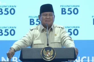 Presiden Prabowo Subianto di Peluncuran B50. (Sumber: YT BPMI)