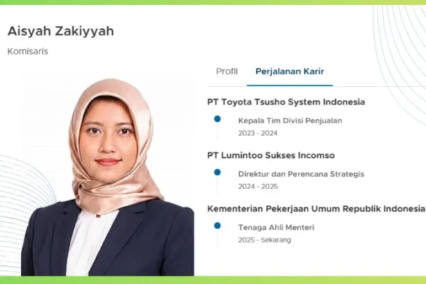 Aisyah Zakkiyah Jadi Komisaris PTPP
