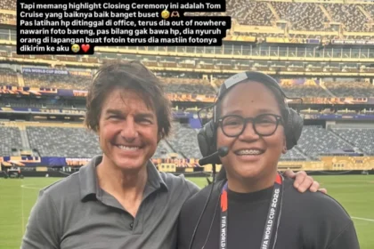 Welah Hatta bersama Tom Cruise