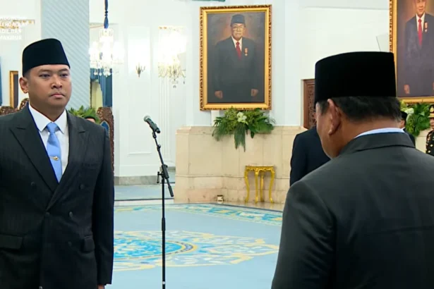 Sudaryono dilantik menjadi Kepala Badan Gizi Nasional di Istana Negara, 22 Juli 2026.