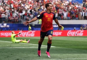 Pemain Spanyol, Mikel Oyarzabal, berhasil mencetak gol ke gawang Austria pada babak 32 besar Piala Dunia 2026.