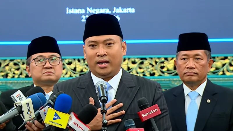 Kepala BGN Sudaryono usai dilantik Presiden RI Prabowo Subianto di Istana Kepresidenan. (Foto: YouTube Sekretariat Presiden).