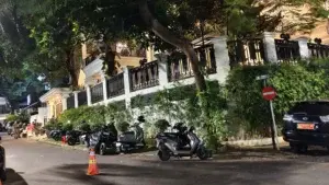Suasana rumah Jampidsus Kejagung Febrie Adriansyah di Jalan Radio I, Kebayoran Baru Jakarta Selatan, 8 Juli 2026.