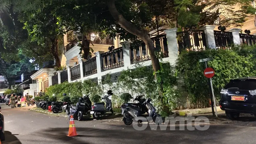 Suasana rumah Jampidsus Kejagung Febrie Adriansyah di Jalan Radio I, Kebayoran Baru Jakarta Selatan, 8 Juli 2026.